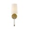 Z-Lite Mila 1 Light Wall Sconce, Rubbed Brass & Beige 808-1S-RB - alternate 5